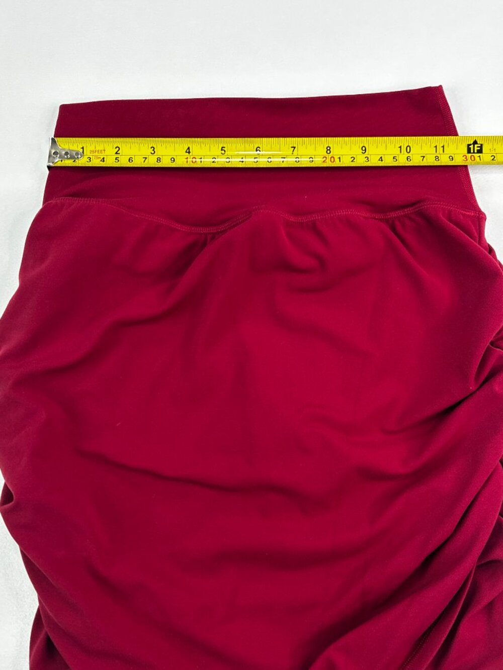 Athleta Transcend Ruched Skort Size S Small Berry Burgundy Pockets Summer SU23 - Picture 9 of 14